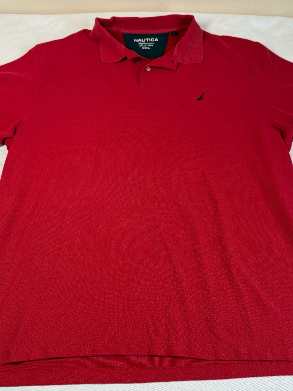 Nautica Men's Polo Short Sleeve Shirt Size XXL - Red